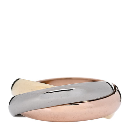 Cartier 18K Pink Yellow White Gold Classic Trinity Ring 52 6 3 of 5