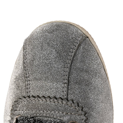 Gucci Glitter Fabric Studded Web Womens Sneakers 37.5 Silver 8 of 11