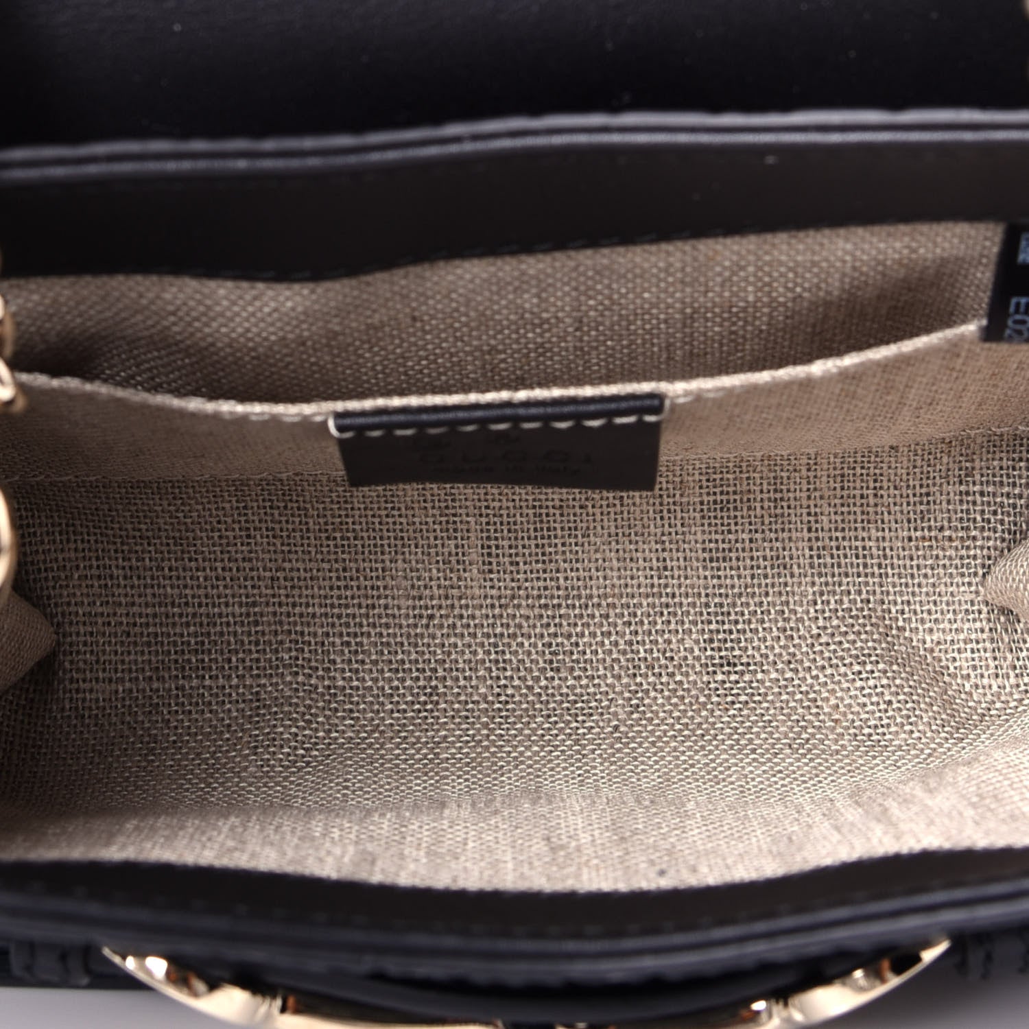 Gucci Microguccissima Mini Emily Shoulder Bag Black 5 of 9