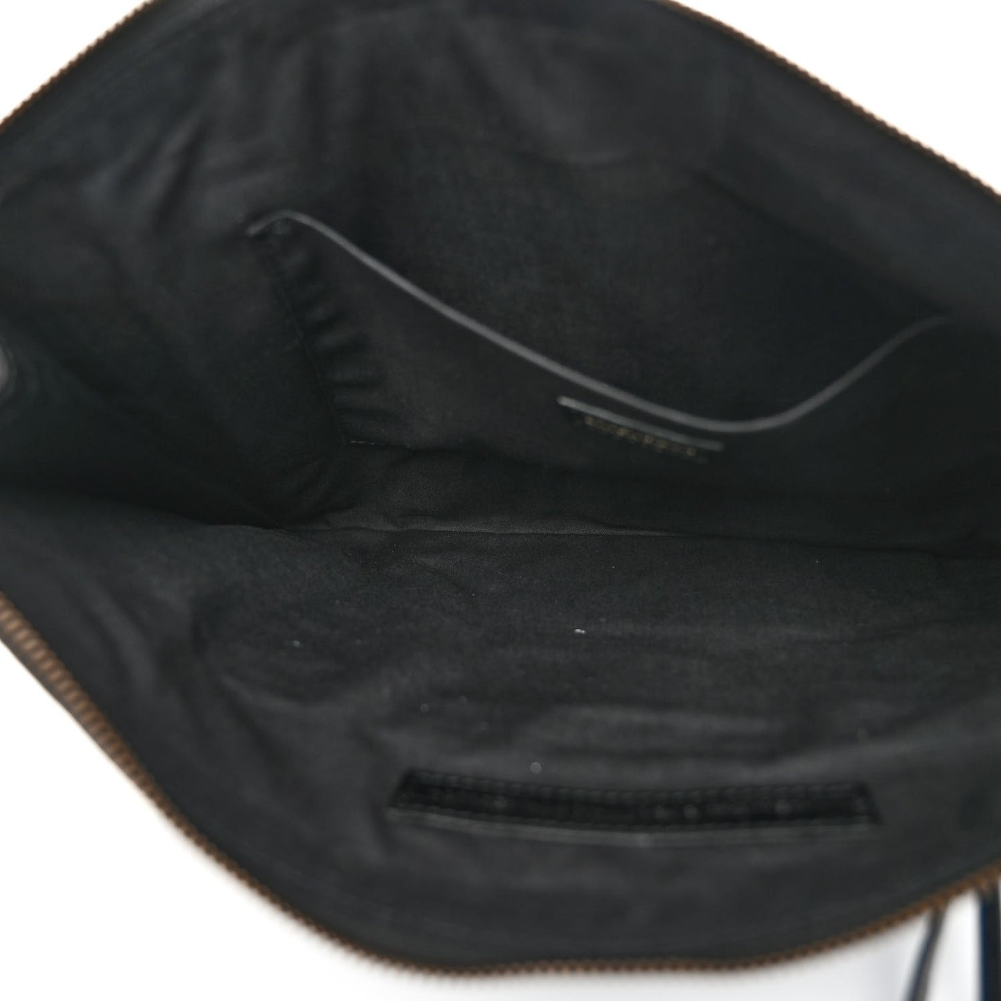 Agneau Classic Hardware Graffiti Small Pouch Black Multicolor