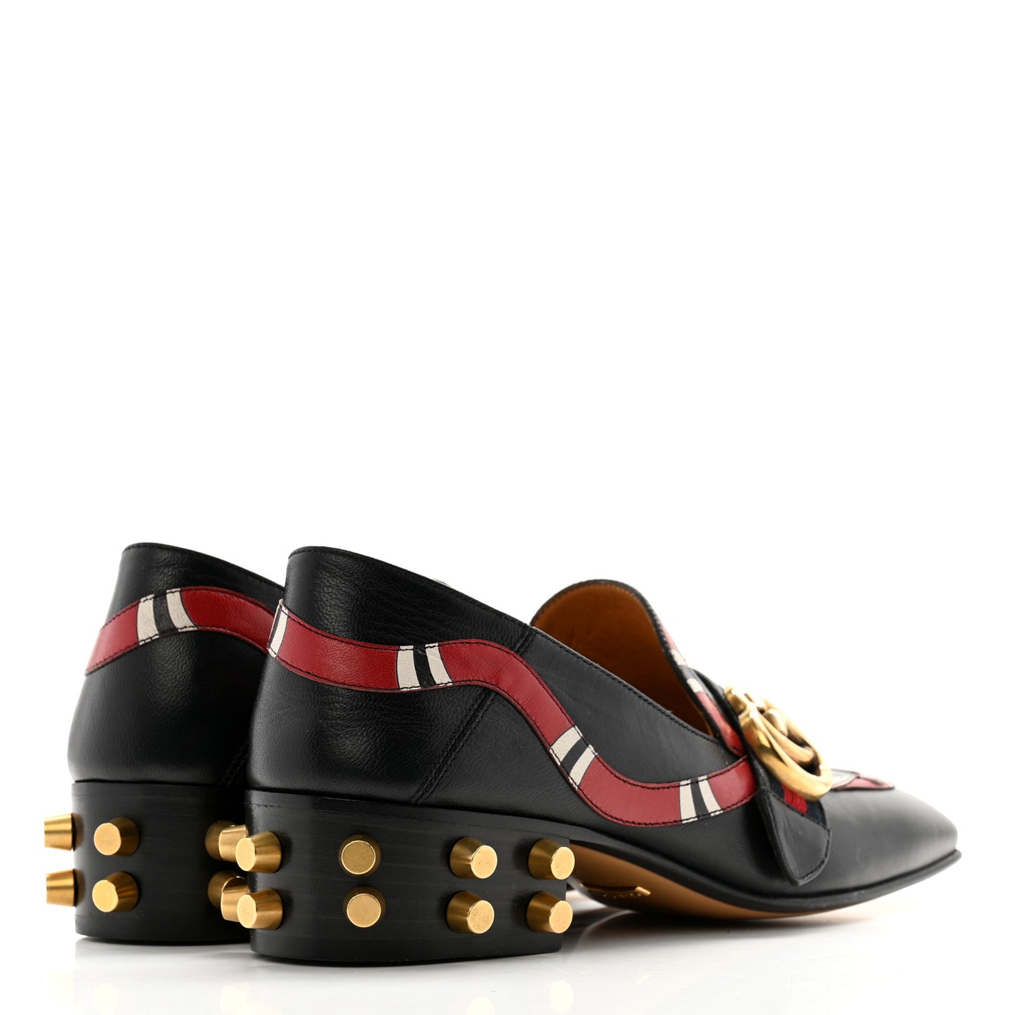 Malaga Kid Web Kingsnake GG Peyton Loafer Pumps 36 Black