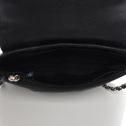 Chanel Caviar Half Moon Wallet On Chain WOC Black 5 of 8