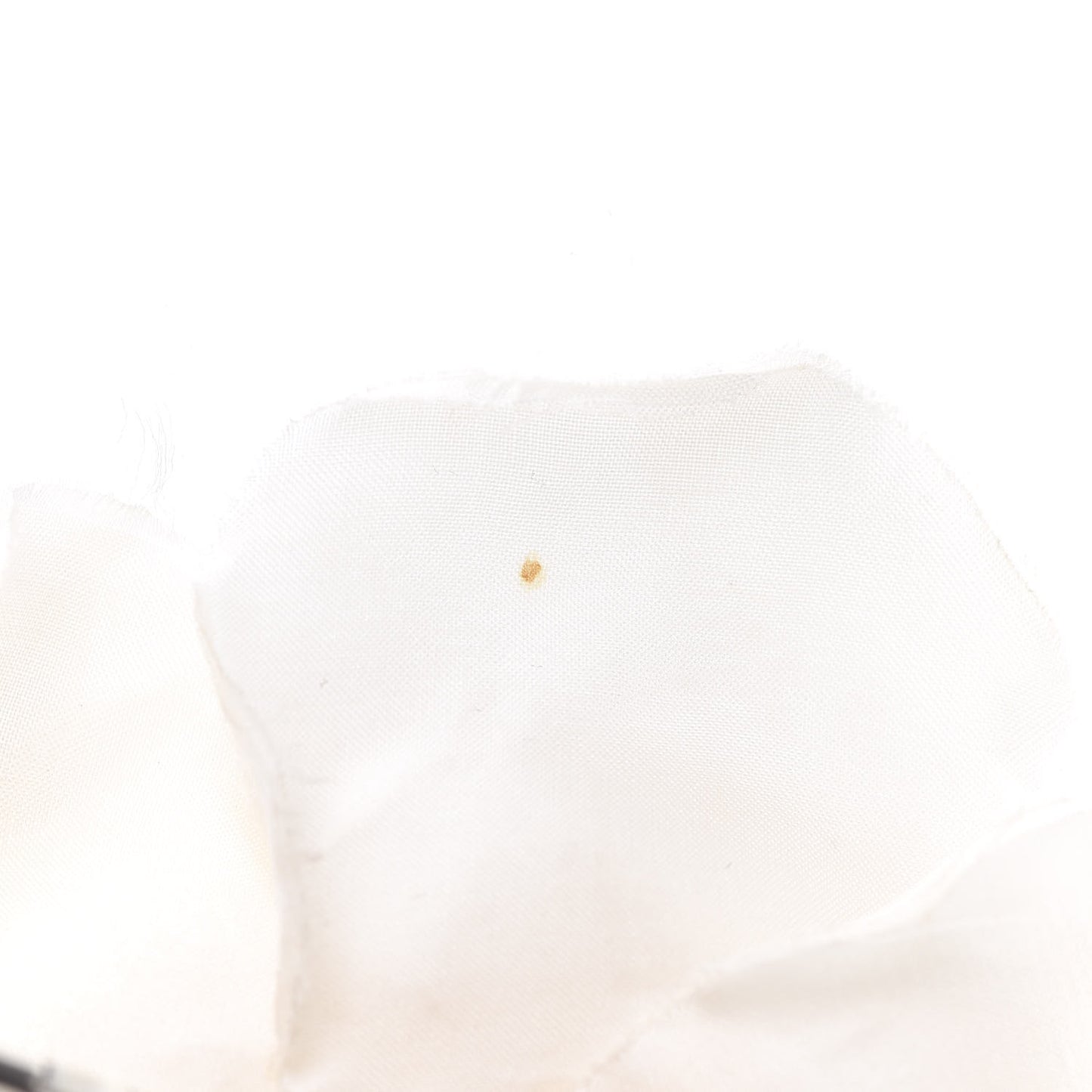 Fabric Camellia Flower Brooch White