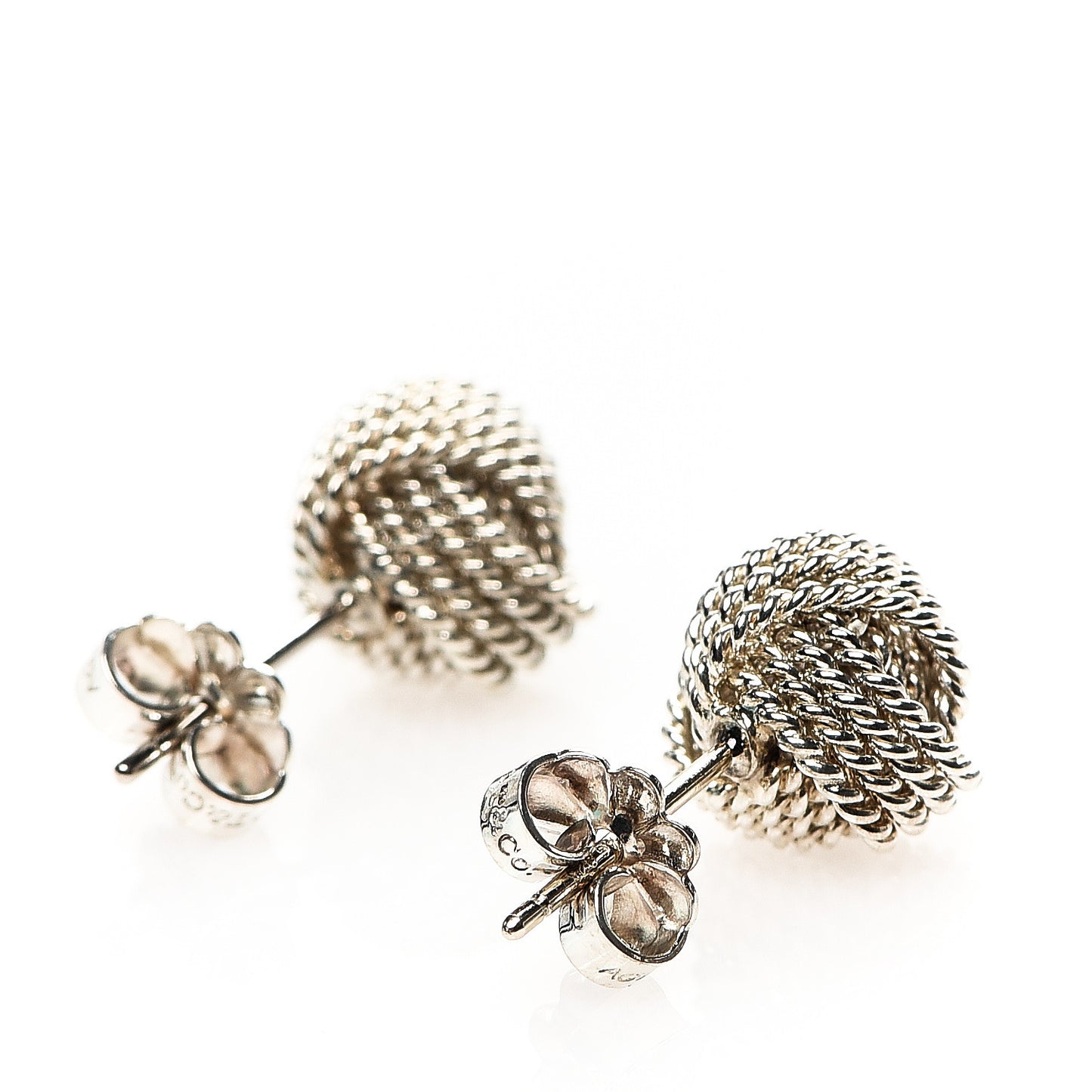 Sterling Silver Twist Knot Earrings