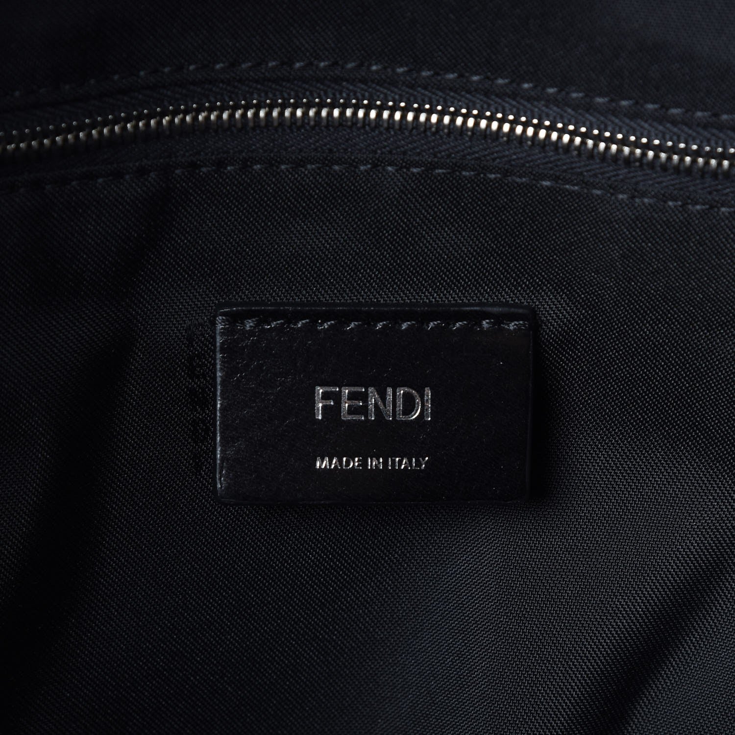 Fendi Nylon Calfskin Print Backpack Navy Multicolor 6 of 7