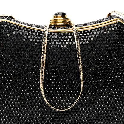Judith Leiber Swarovski Crystal Minaudiere Clutch Black 8 of 10