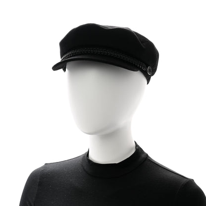 Hermes Cashmere Womens Deauville Cap 58 Black 2 of 8