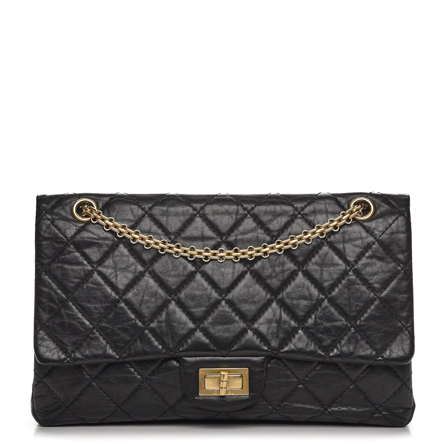 Chanel Aged Calfskin Quilted 2.55 Reissue 227 Flap Black 1 of 12