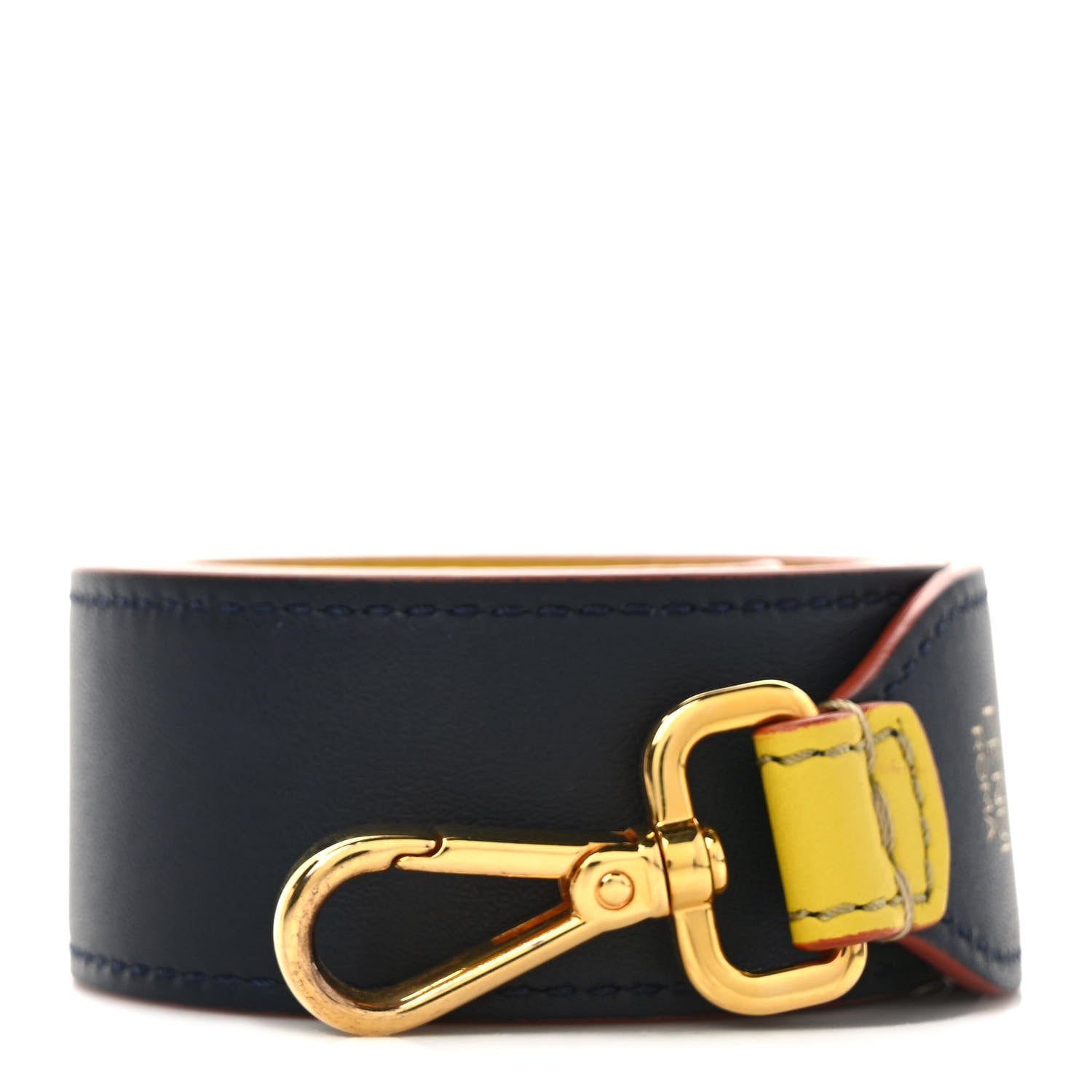 Fendi Vitello Dolce Bi-Color Strap You Cedro Blue Notte 1 of 4