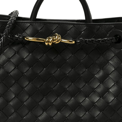 Bottega Veneta Nappa Intrecciato Small Andiamo Shoulder Bag Black 8 of 10