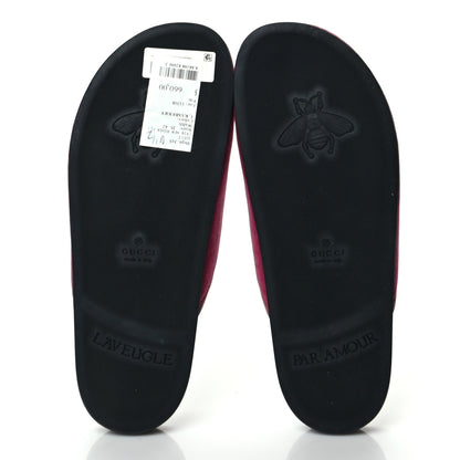 Gucci Softy Velvet Malaga Kid Womens Horsebit River Slippers 36.5 Light Raspberry Rose 5 of 8