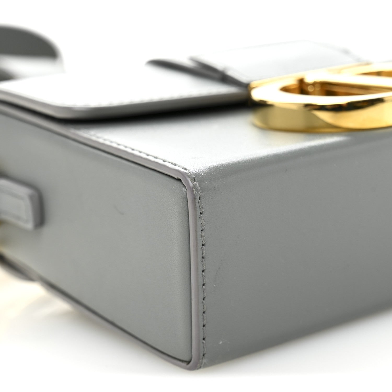 Christian Dior Box Calfskin 30 Montaigne Box Bag Gray 9 of 11