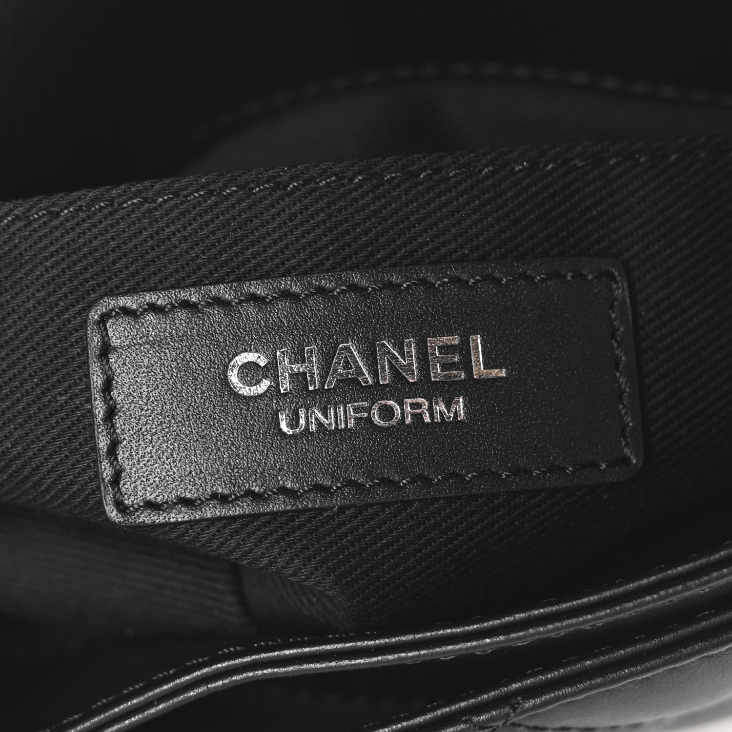 Chanel Calfskin Quilted CC Uniform Flap Belt Bag Black 6 of 11
