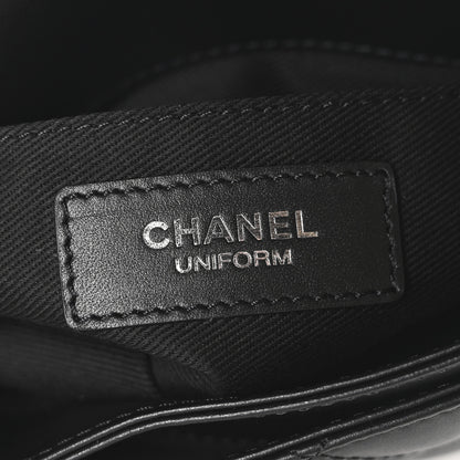 Chanel Calfskin Quilted CC Uniform Flap Belt Bag Black 6 of 11