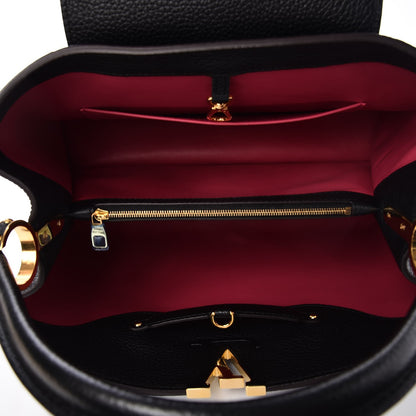 Louis Vuitton Taurillon Capucines MM Black 5 of 7