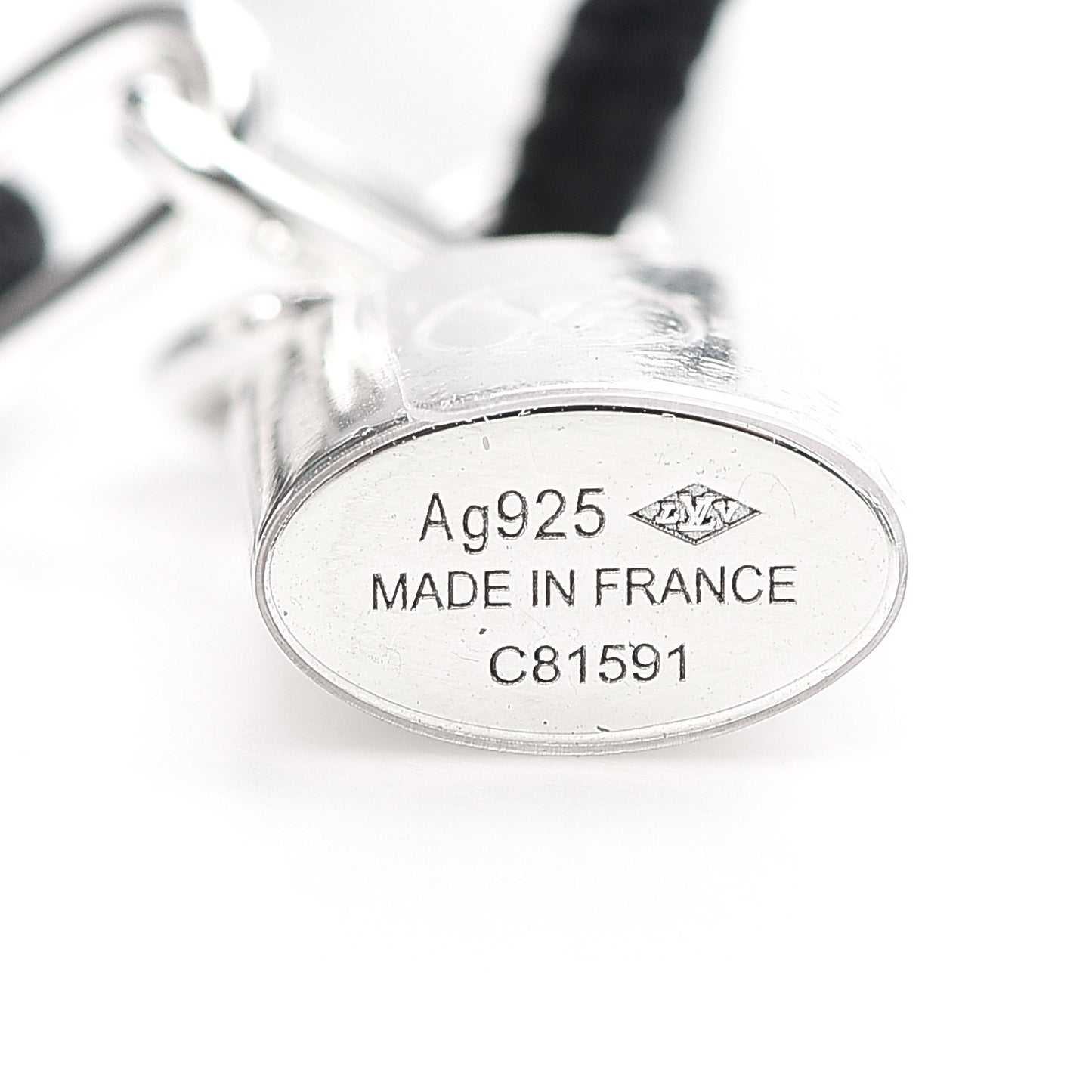 Sterling Silver Lockit Bracelet Black