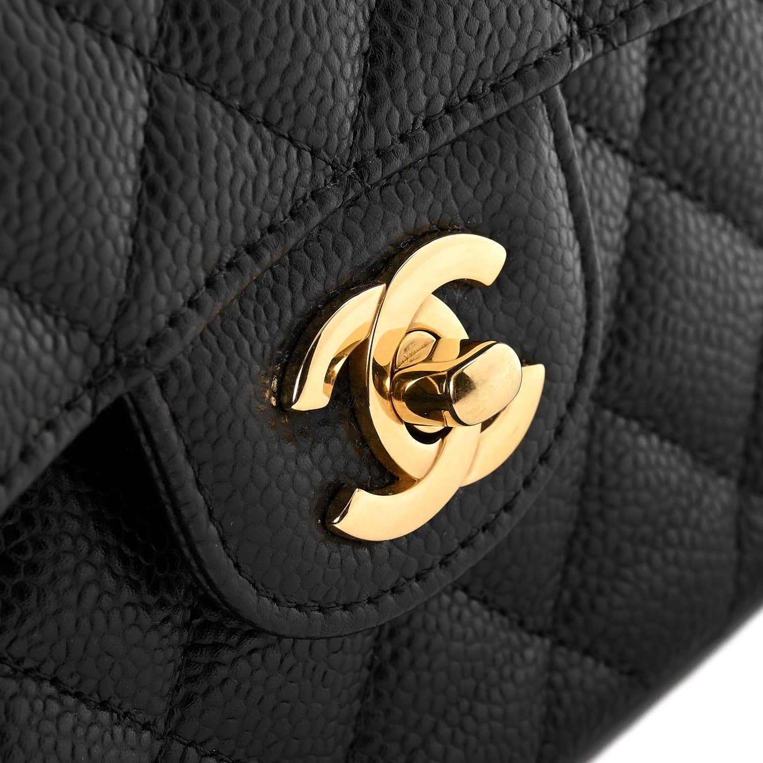 Chanel Caviar Quilted Small Double Flap Black 11 of 12