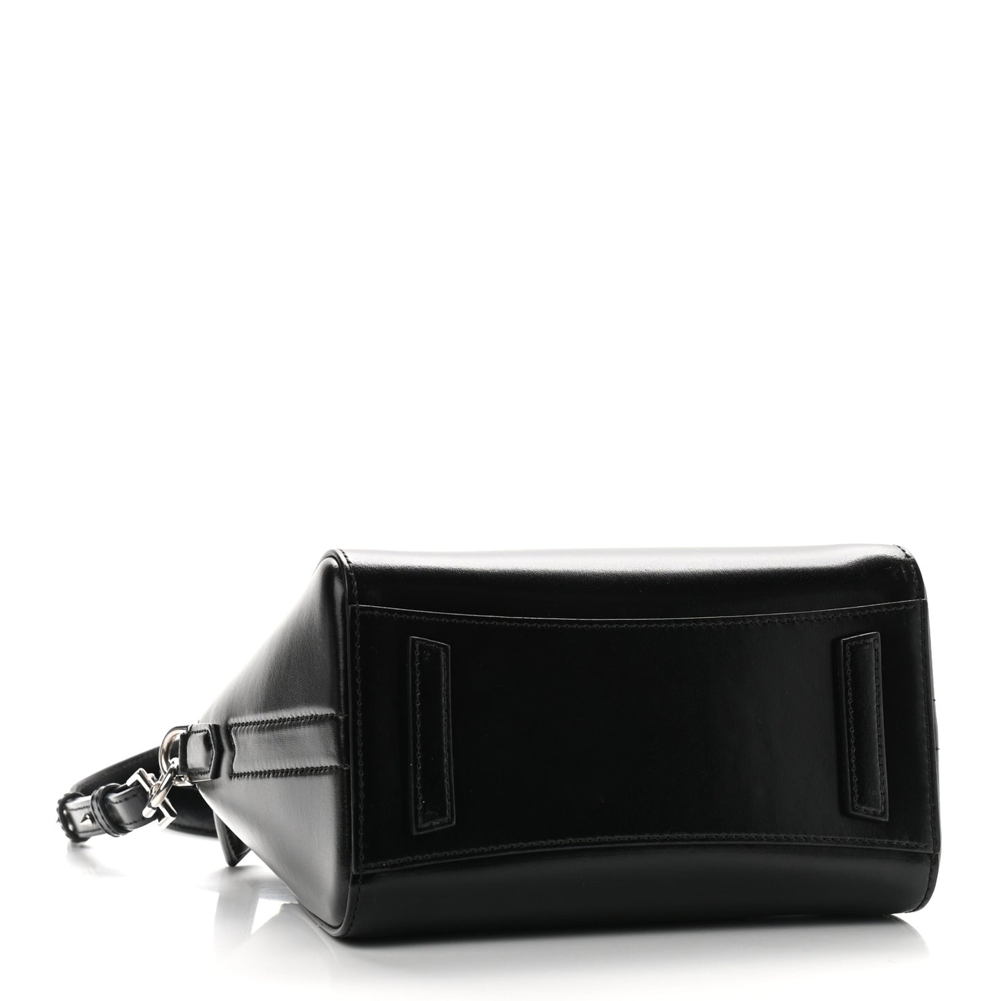 Shiny Lord Calfskin Mini Antigona Black
