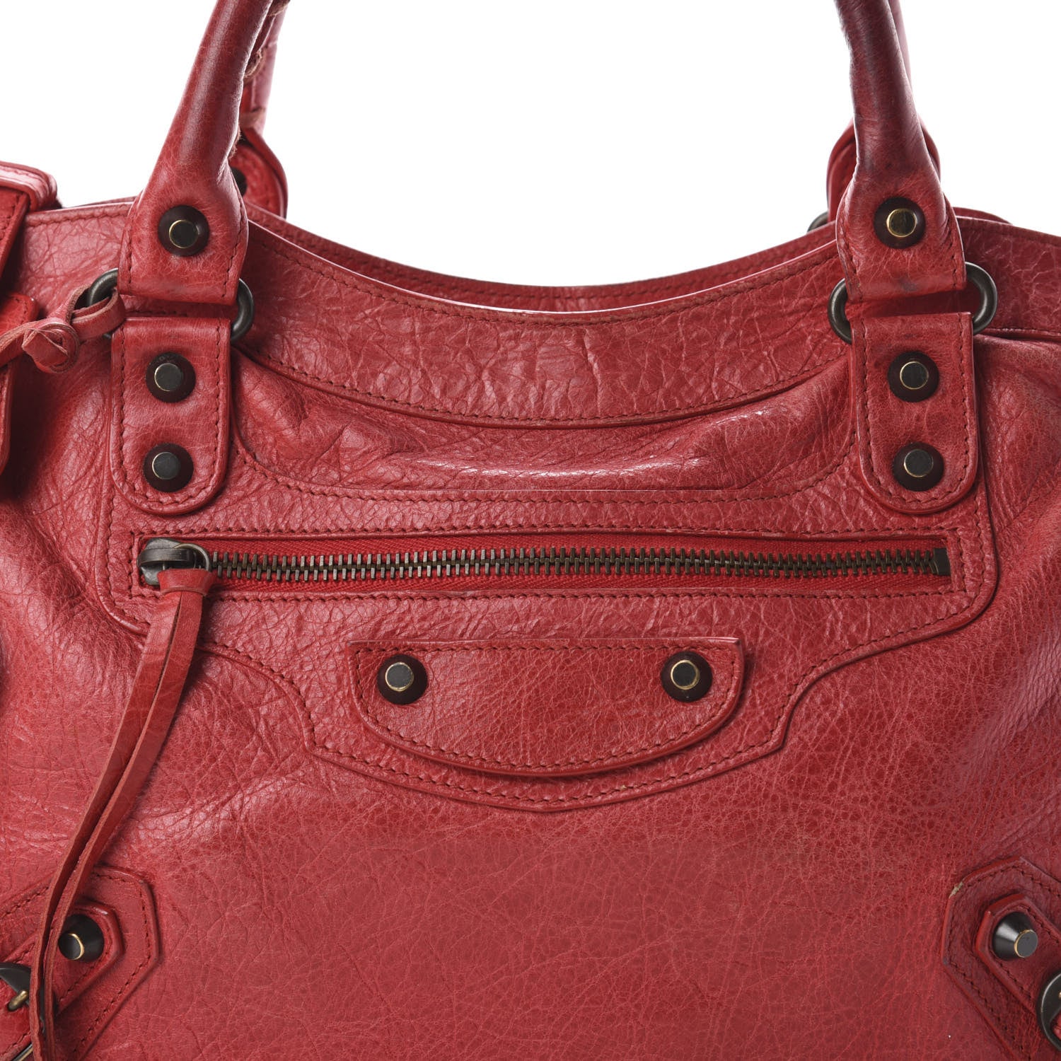 Balenciaga Agneau Classic Hardware Town Rouge Coquelicot 12 of 12