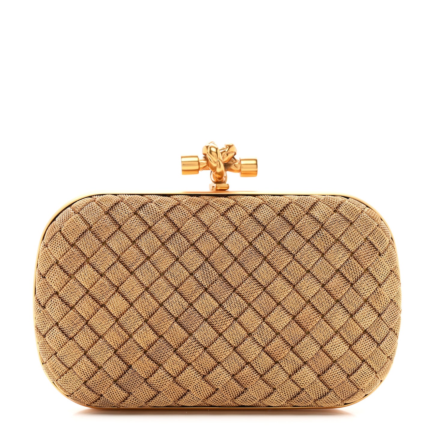 Intreccio Oro Bruciato Knot Clutch