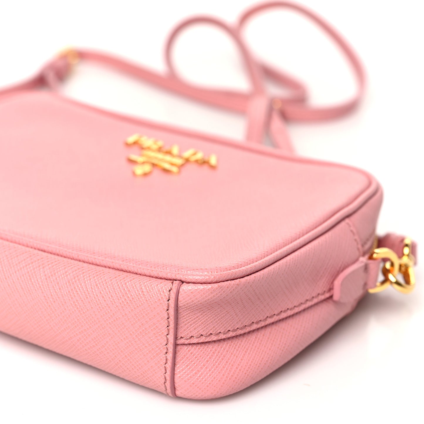 Saffiano Lux Small Camera Crossbody Bag Petalo