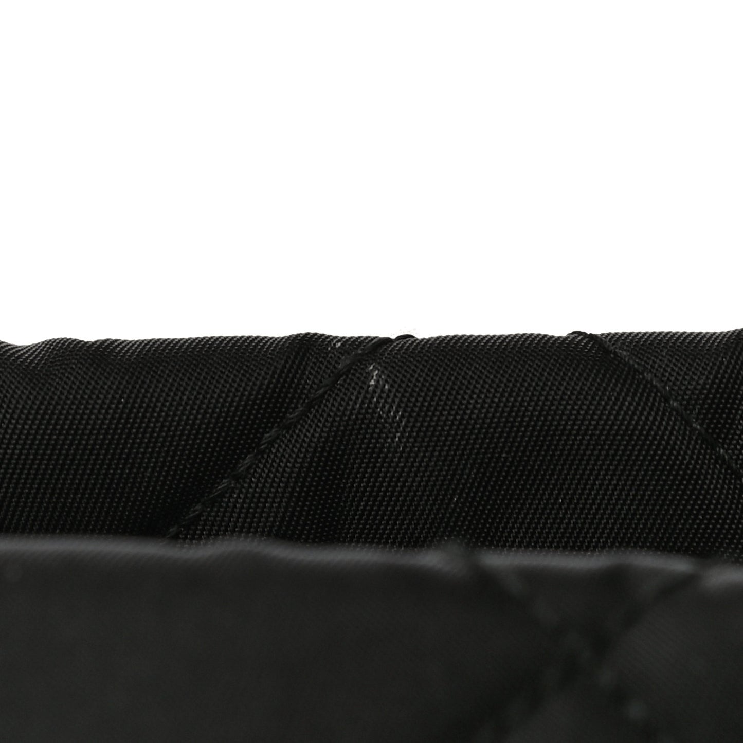 Tessuto Nylon Quilted Shopping Tote Black