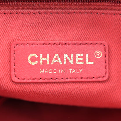 Chanel Sheepskin Caviar Quilted Daily Round Backpack Red 6 of 13