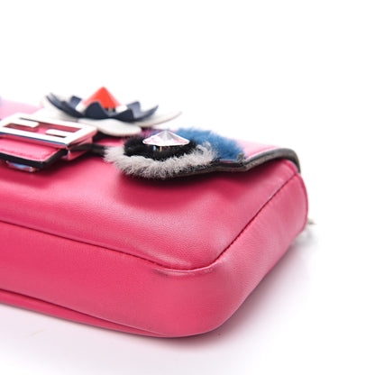 Fendi Shiny Nappa Rabbit Fur Crystal Flowerland Micro Buggie Baguette Fuxia Curacao Multicolor 7 of 7