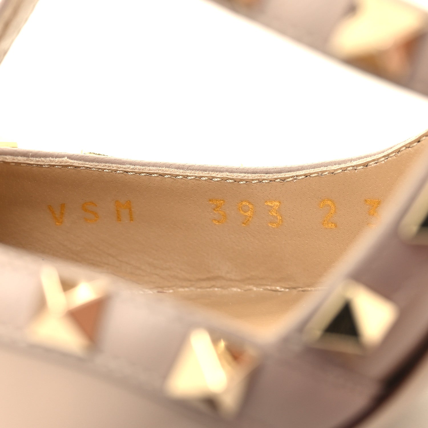 Valentino Garavani Patent Nappa Rockstud Ankle Strap 100mm Pumps 37 Poudre 6 of 9