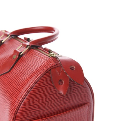 Louis Vuitton Epi Speedy 25 Castillan Red 11 of 14