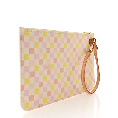 Louis Vuitton Damier Giant Neverfull MM Pochette Peach 3 of 11
