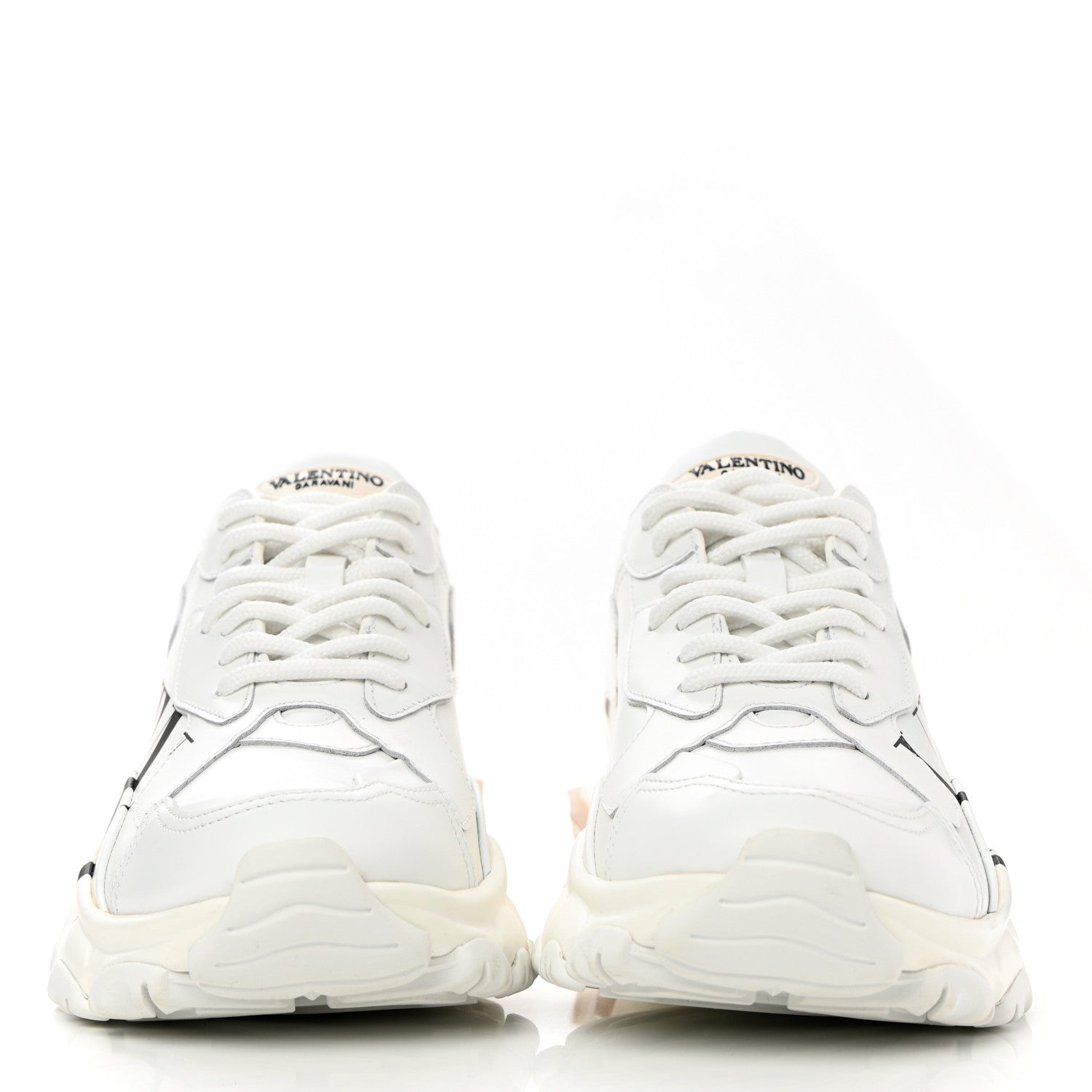 Valentino Garavani Calfskin VLTN Womens Bounce Sneakers 38.5 White 2 of 9