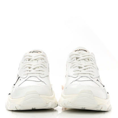 Valentino Garavani Calfskin VLTN Womens Bounce Sneakers 38.5 White 2 of 9