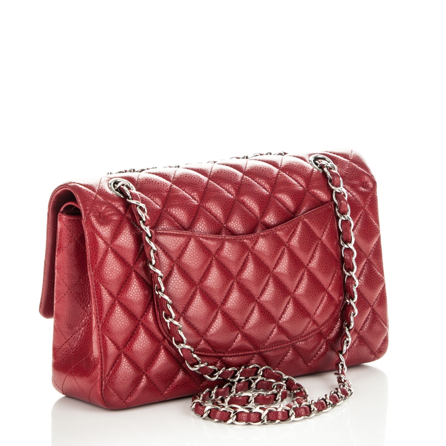 Chanel Caviar Quilted Medium Double Flap Red 3 of 7