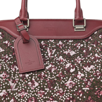 Louis Vuitton Sequin Monogram Sunshine Express Speedy Burgundy 8 of 11