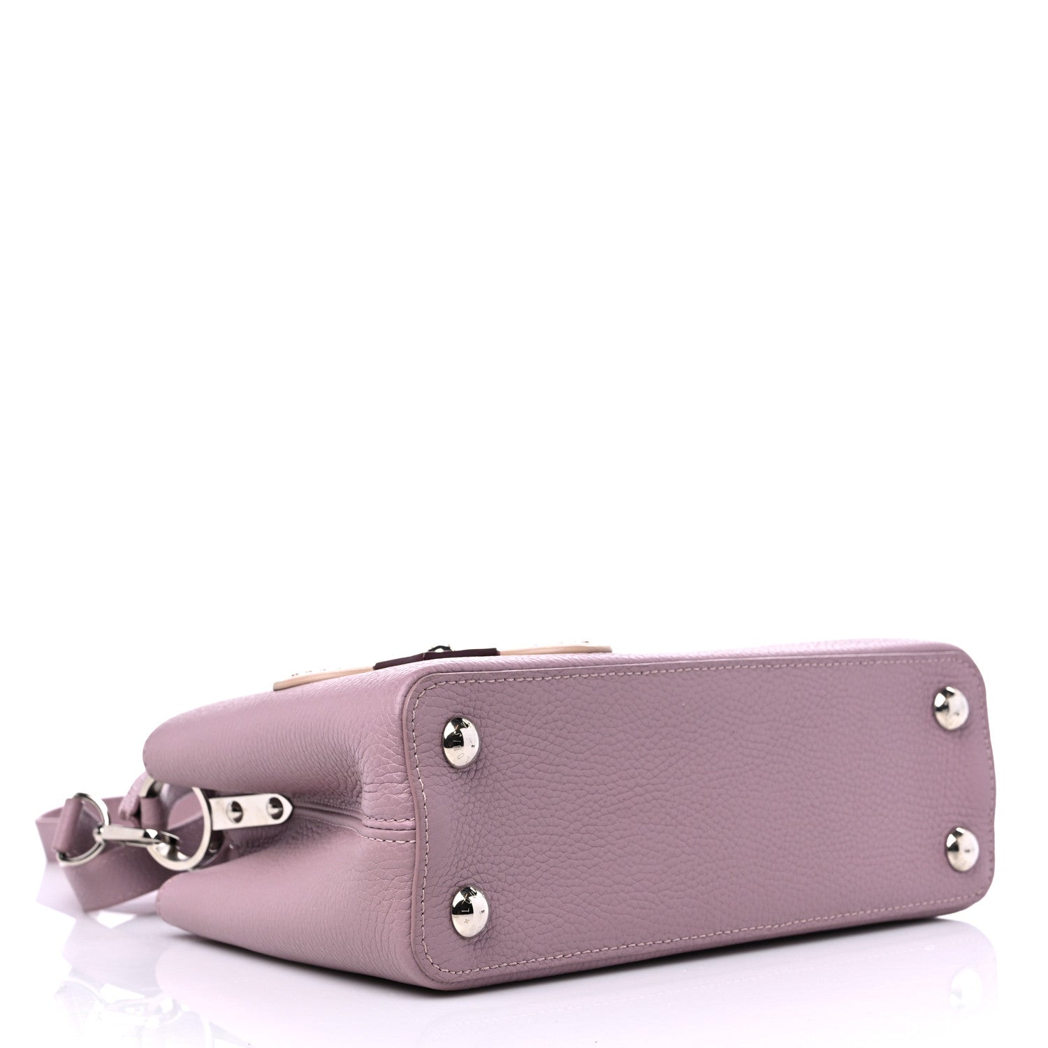 Louis Vuitton Taurillon Iris Blossom Capucines BB Light Purple 4 of 10