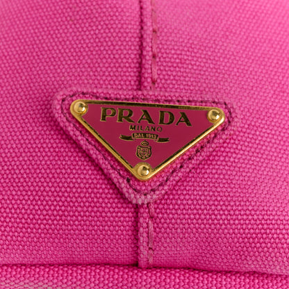 Prada Canapa Small Logo Tote Peonia 9 of 12