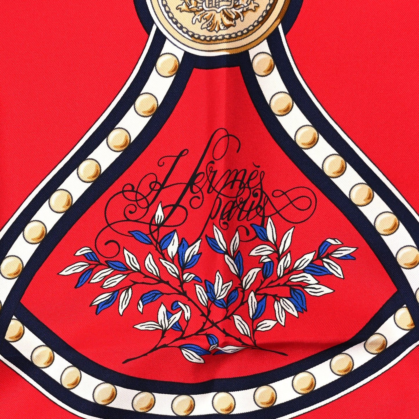 Silk Twill Grand Tralala 90 Rouge Bleu White