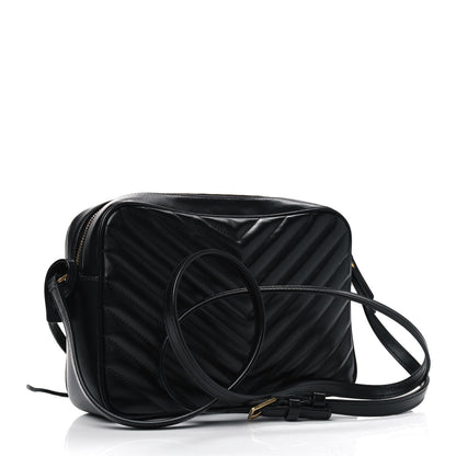 Saint Laurent Calfskin Matelasse Monogram Lou Camera Bag Black 2 of 4
