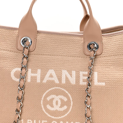 Chanel Mixed Fibers Medium Deauville Tote Beige 9 of 11