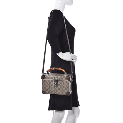 Gucci GG Supreme Monogram Globe-Trotter Beauty Case Brown 2 of 22
