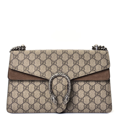 Gucci GG Supreme Monogram Small Dionysus Shoulder Bag Taupe 1 of 4