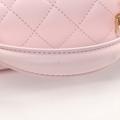 Chanel Lambskin Quilted Mini Top Handle Rectangular Flap Light Pink 12 of 13
