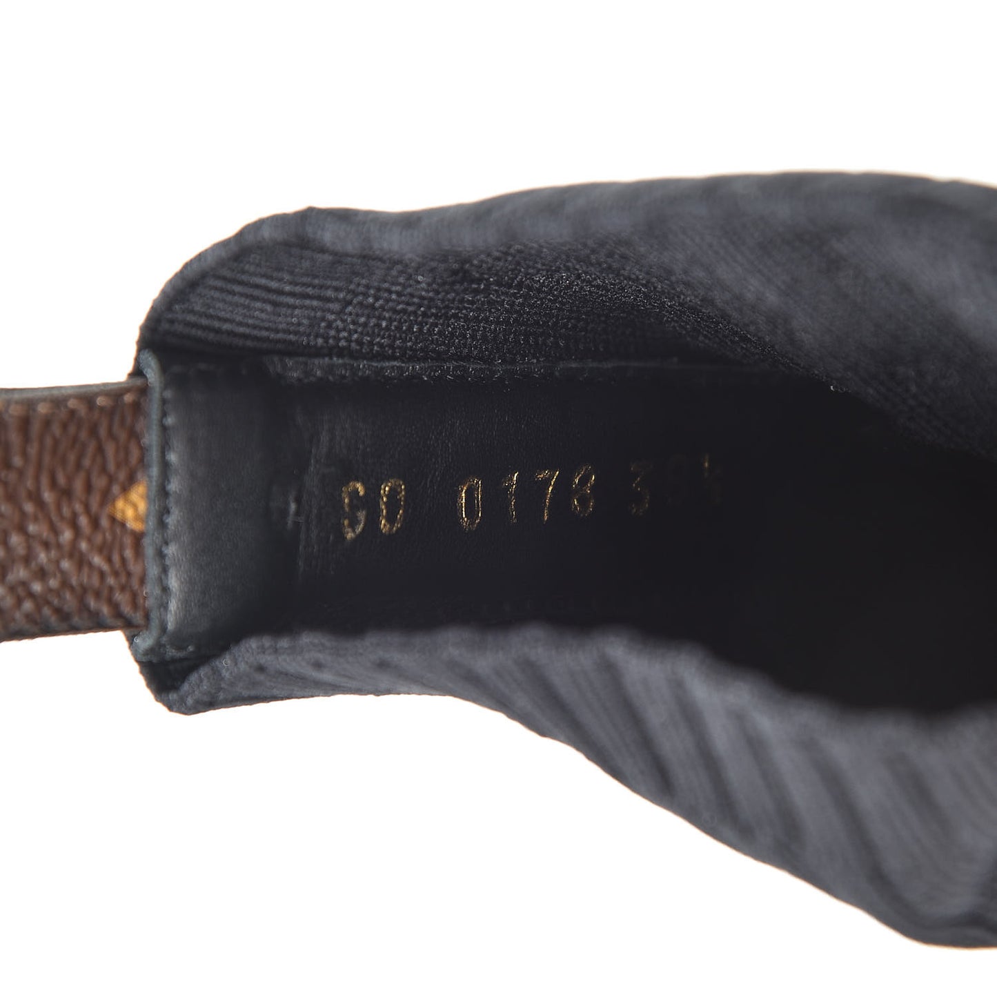 Stretch Fabric LV Black Heart Sock Sneaker 38.5 Black