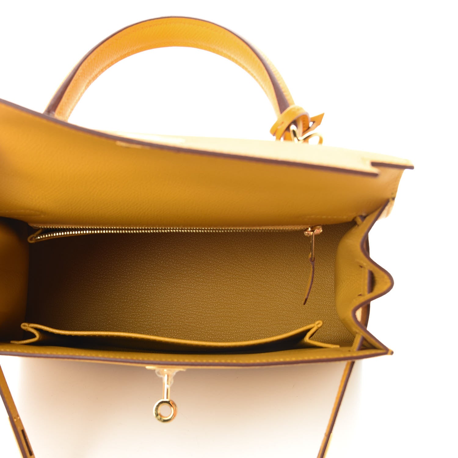 Hermes Epsom Kelly Sellier 25 Jaune Ambre 14 of 41