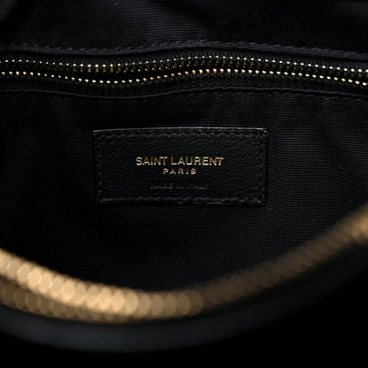 Saint Laurent Calfskin Y Quilted Monogram Medium Loulou Chain Satchel Black 8 of 11