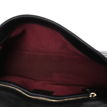 Gucci Lambskin Matelasse Medium GG Marmont Shoulder Bag Black 4 of 10