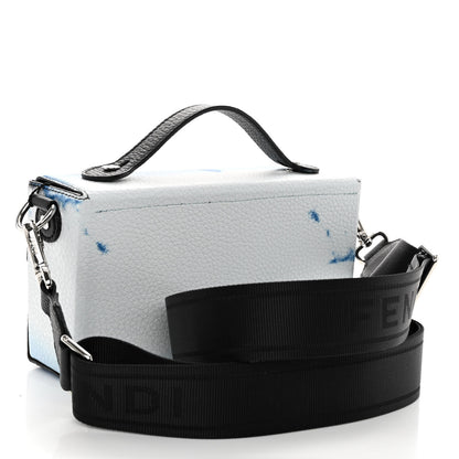 Fendi Cuoio Romano Cloud Print Baguette Soft Trunk Black Avio 3 of 9