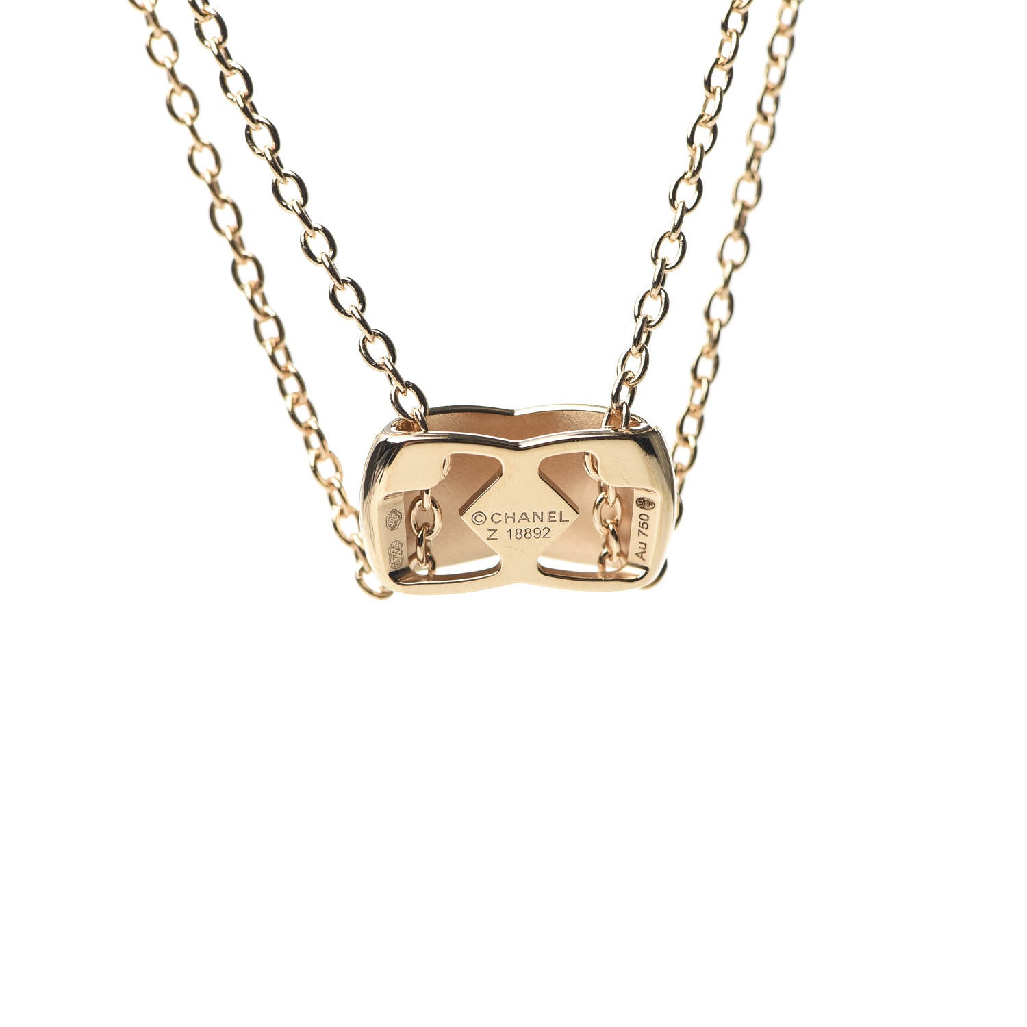 Chanel 18K Yellow Gold Coco Crush Pendant Necklace 4 of 4