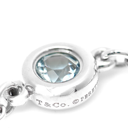 Tiffany Sterling Silver Aquamarine Elsa Peretti Color by the Yard Ring 54 7 5 of 5